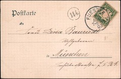 undivided PPC, 1903, Fuessen to Munich