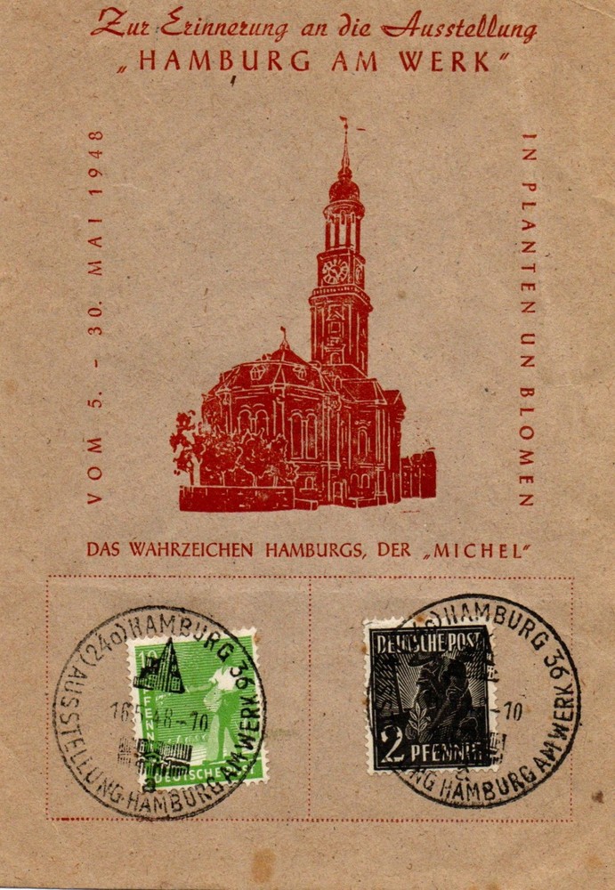 Germany – 1948 Hamburg Promotional Piece
