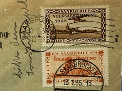 1935 Germany Saarbrucken cancels, SC# 146 & C8.