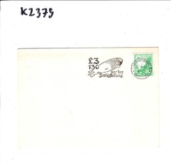 ZEPPELIN *LZ.130* PICTORIAL MACHINE Cancel Postcard 1937 Friedrichshafen KZ379