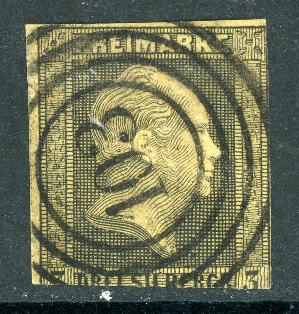 Germany States 1850 Prussia 3 sgr Black/Yellow Scott #5 VFU R281
