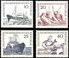 DDR Germany 1961 ☀ Ships stamps – Deep Sea Fisheries ☀ MNH**