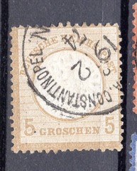 Offices in Turkey, 1872 Michel V 22, VF++ Beauty used
