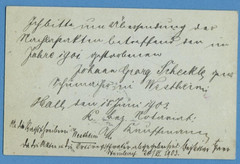 1903 Germany stationery cover CANCEL HALL 7867