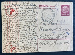 1944 Athens Greece Germany Stationery Postcard Cover To Vienna