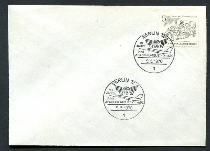 Germany – Berlin : Cover with fancy cancels (9.5.1970) – CTO