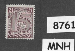 MNH stamp Sc LO4 Weimar Republic 1920-1921 Official Germany Post WWI #8761