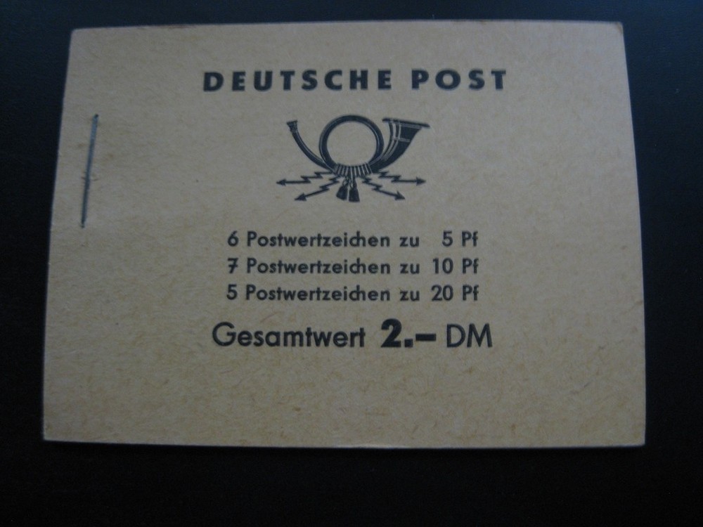 DDR EAST GERMANY Mi. #MH 3 mint never hinged stamp booklet! CV $19.25