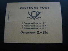 DDR EAST GERMANY Mi. #MH 3 mint never hinged stamp booklet! CV $19.25