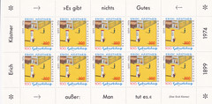 Germany 1999 Yvert 1867 Mini Sheet Literature Erich Kastner MNH VF