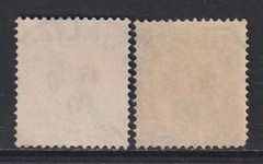 German Marshall Islands 1897 MI 11a+11b Shades CANC VF / CAT VALUE $140