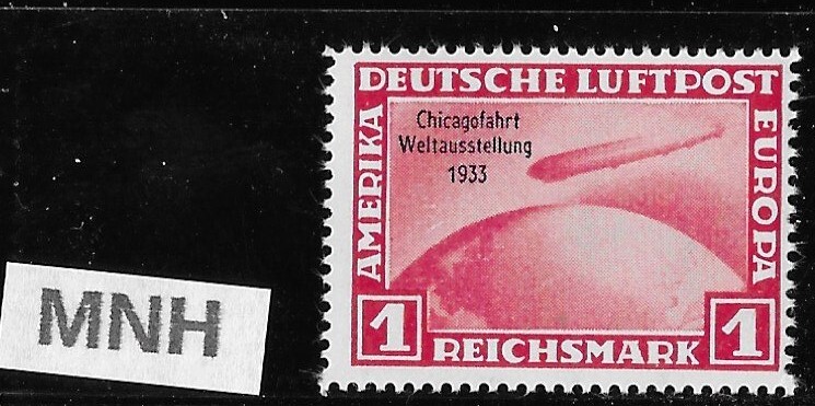 MNH Stamp Private reprint / copy / C43 1933 Germany Zeppelin Chicago USA flight