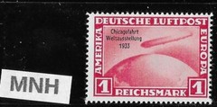 MNH Stamp Private reprint / copy / C43 1933 Germany Zeppelin Chicago USA flight
