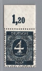 Allied Occupation BiZone Mi.Nr III/II POR mint never hinged, inspected