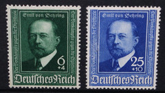 GERMANY THIRD REICH 1940 Diptheria Antitoxin: Von Behring Set of 2 MLH SG748/749