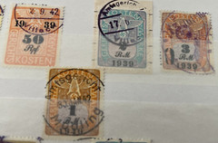1939-42 GERMANY 3RD REICH GERICHTS KOSTEN MARKE Used in Austria 12 Diff Stamps
