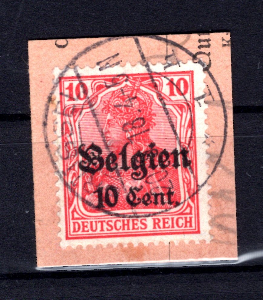Belgium 14cII Luxury Stamp Piece BPP 24EUR (y79157) BPP-Signatur