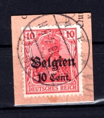 Belgium 14cII Luxury Stamp Piece BPP 24EUR (y79157) BPP-Signatur