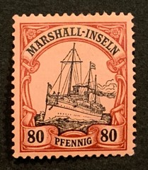 Travelstamps: GERMANY MARSHALL ISLANDS STAMPS Kaiser’s Yacht 80pf MOGH UNWMK