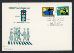 East Germany 1966 FDC Berlin Road Safety Traffic Lights #823 822