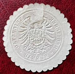GERMANY Letter Seal REICH Parliament Rare & Historic Embossed MM