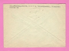 GERMANY in LATVIA 1944 cover with 12 Pf stamp, SCHNEIDEMUHL 1 USED 2268