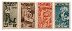Saar: Semi-Postal – 1927 – SC# B5-B8 (complete) – MNH