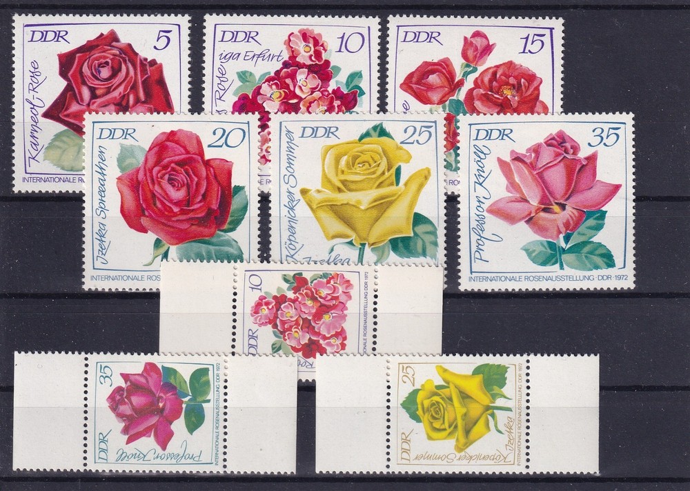 DDR MNH ** 1763-8 & 1778-80 Flowers