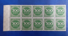 Germany Stamps Deutsches Reich 10x 300 Mark 1923 Block Mi. Nr. 270 (23564)
