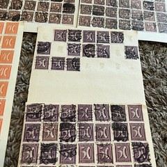 AMAZING GERMANY MINT AND USED STAMP HOARDER LOT WORLD WAR I ERA INFLATION OVPTS