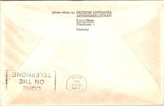 Germany First Flight 1962 Lufthansa – Frankfurt To Nairobi – J37527