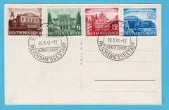 GERMANY PPC 1941 Leipzig Reichsmessestadt special cancel