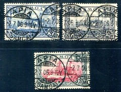 GERMAN COLONIES SAMOA 1900 17-19 used No. 19 FLAWLESS signed BPP (H2428