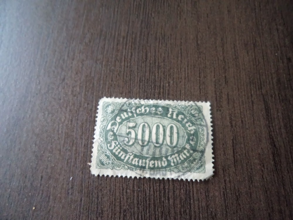 5000 deutsche mark stamp-early 1920s