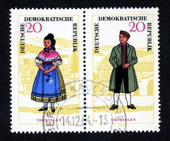 Stamps DDR, Scott # 744a used pair