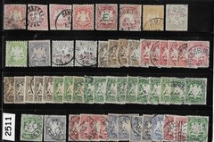 Bulk lot 50+ Stamps Pre 1900 German state BAVARIA Good postmarks #2511
