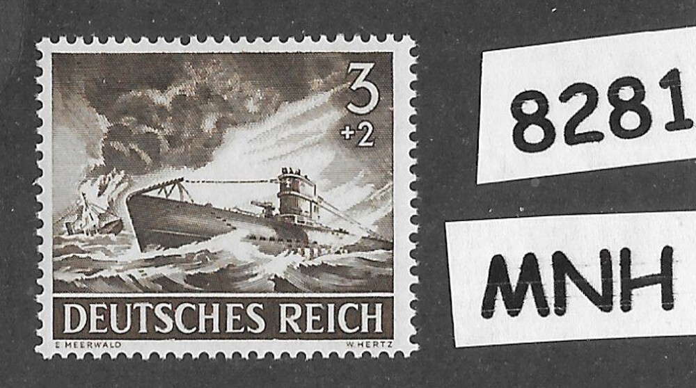 MNH stamp Submarine U-boat WWII / Military Hero’s / Armed forces 1943 #8281