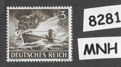 MNH stamp Submarine U-boat WWII / Military Hero’s / Armed forces 1943 #8281