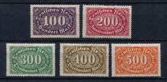 German Reich : Inflation set from 1922 – Large numerals – mint