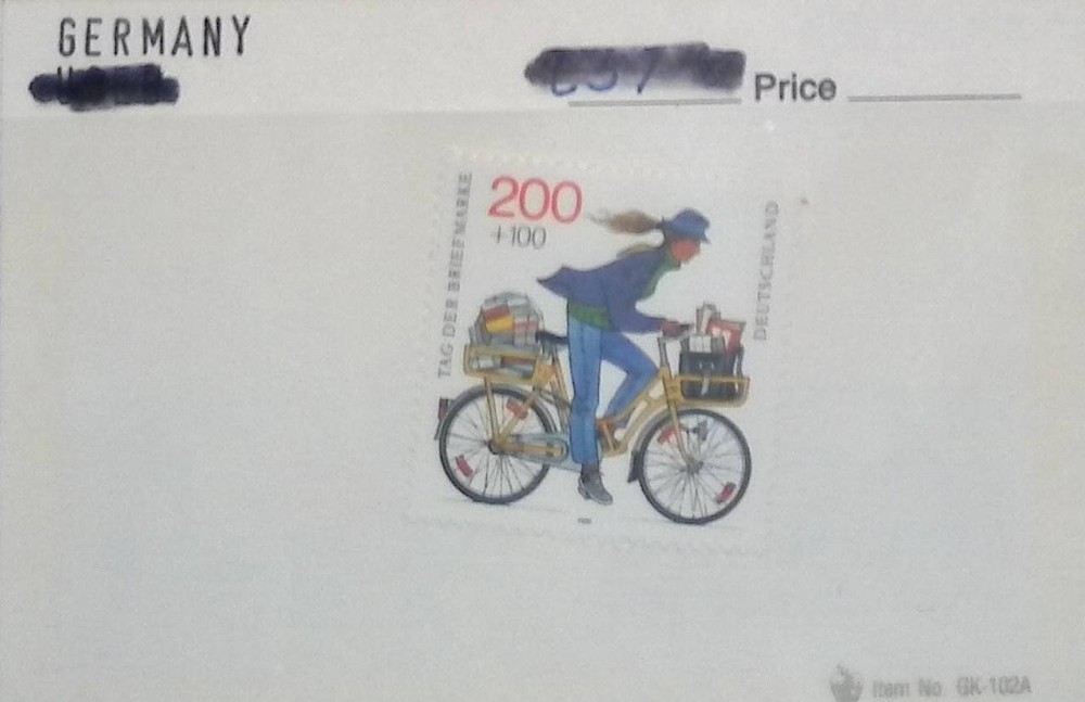 Germany 200+100 Tag Der Briefmarke Stamp MNH Semi-Postal Multi-Color Uncertified