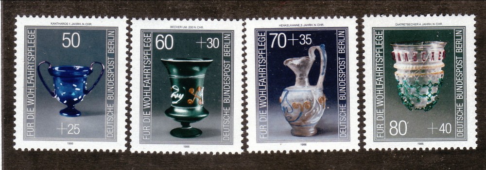 1986 Germany Berlin #9NB238-41 MNH Glassware