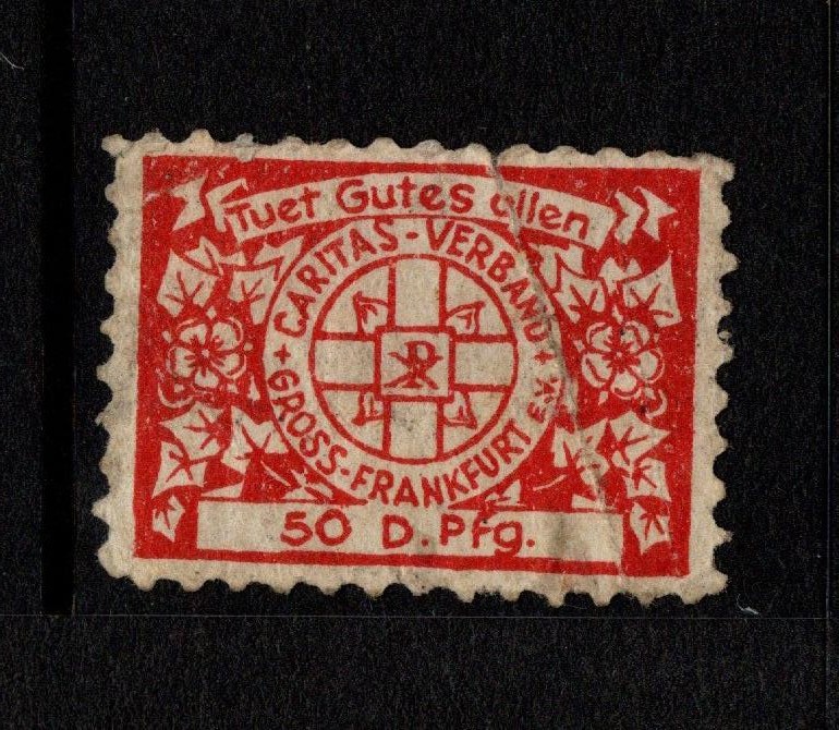 Germany Frankfurt 50 Dpf Local Revenue / Crease & Sm Top Tear – S56762