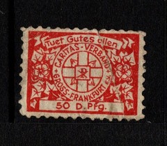 Germany Frankfurt 50 Dpf Local Revenue / Crease & Sm Top Tear – S56762