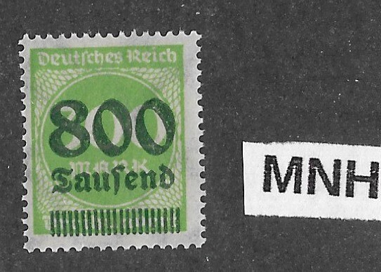 MNH stamp Overprint 800K over 300Mk Scott #264 Weimar German Republic 1923