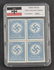 THIRD REICH SWASTIKA NSDAP GOVT OFFICIALS STAMP BLOCKS WW2 NAZI German MNH