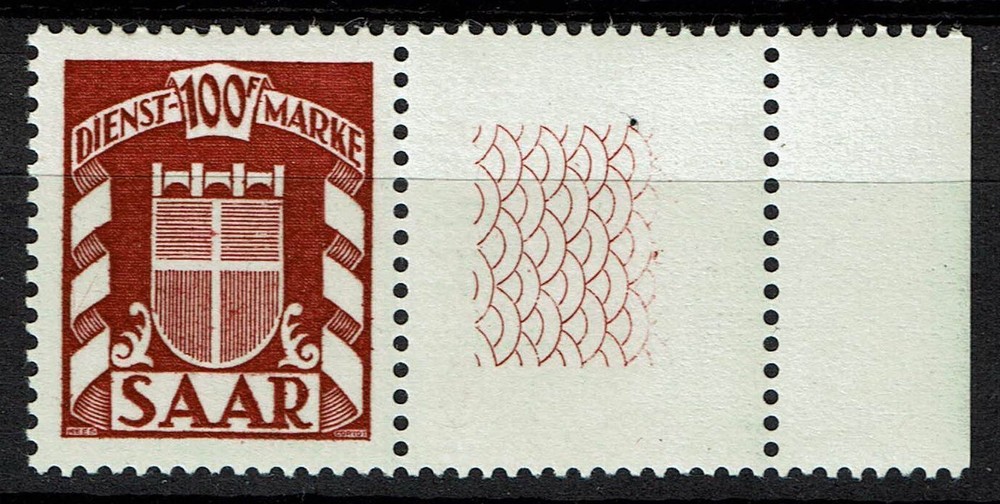 Saarland, Dienst 1487.8oz Unused (Rubber Fault), Mi. for 250