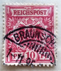 GERMANY 1898-1924 (3 pics) Set 40 Used+Mint Post Official Airmail Stamps CV $13