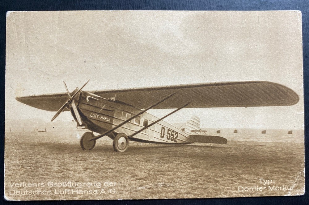 1927 Stuttgart Germany RPPC Postcard First Flight Cover To Zurich Switzerland