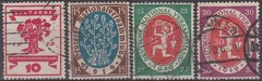Stamp Germany Reich Mi 107-10 Sc105-8 1919 Set Weimer Emblems National Used