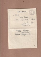 German Feldpost Lettersheet Mahrisch Ostrau – letter re: Fiance Killed to Prague